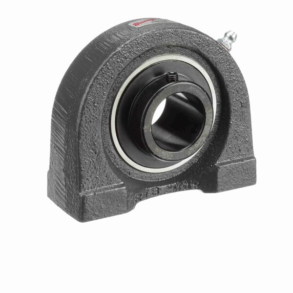 Mounted Ball Bearing, Tapped Base Pillow Block, Setscrew, #VTBS218 1-1/8